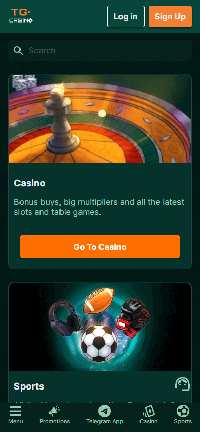 TG.Casino Mobile screenshot
